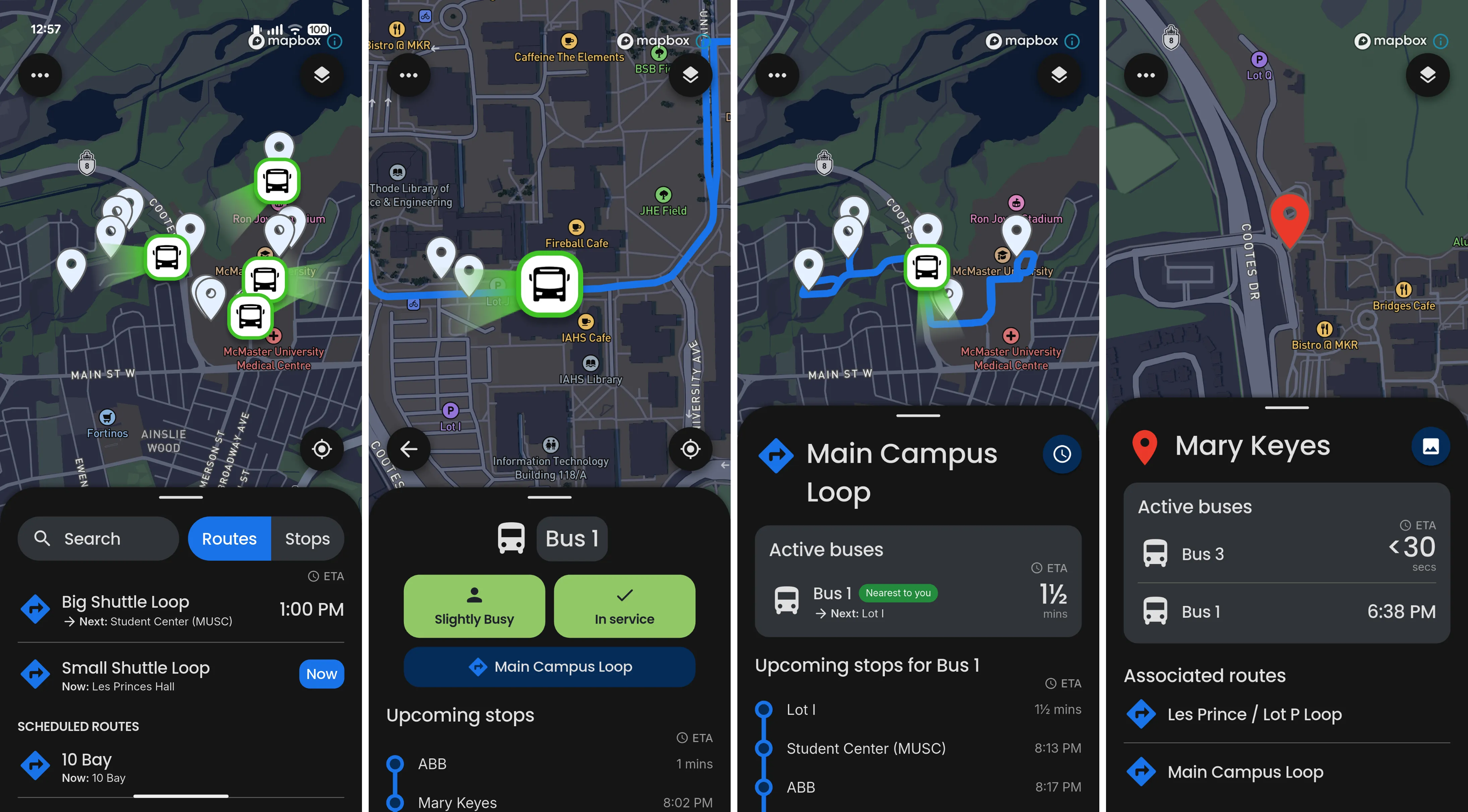 Final Trac Commuter screens