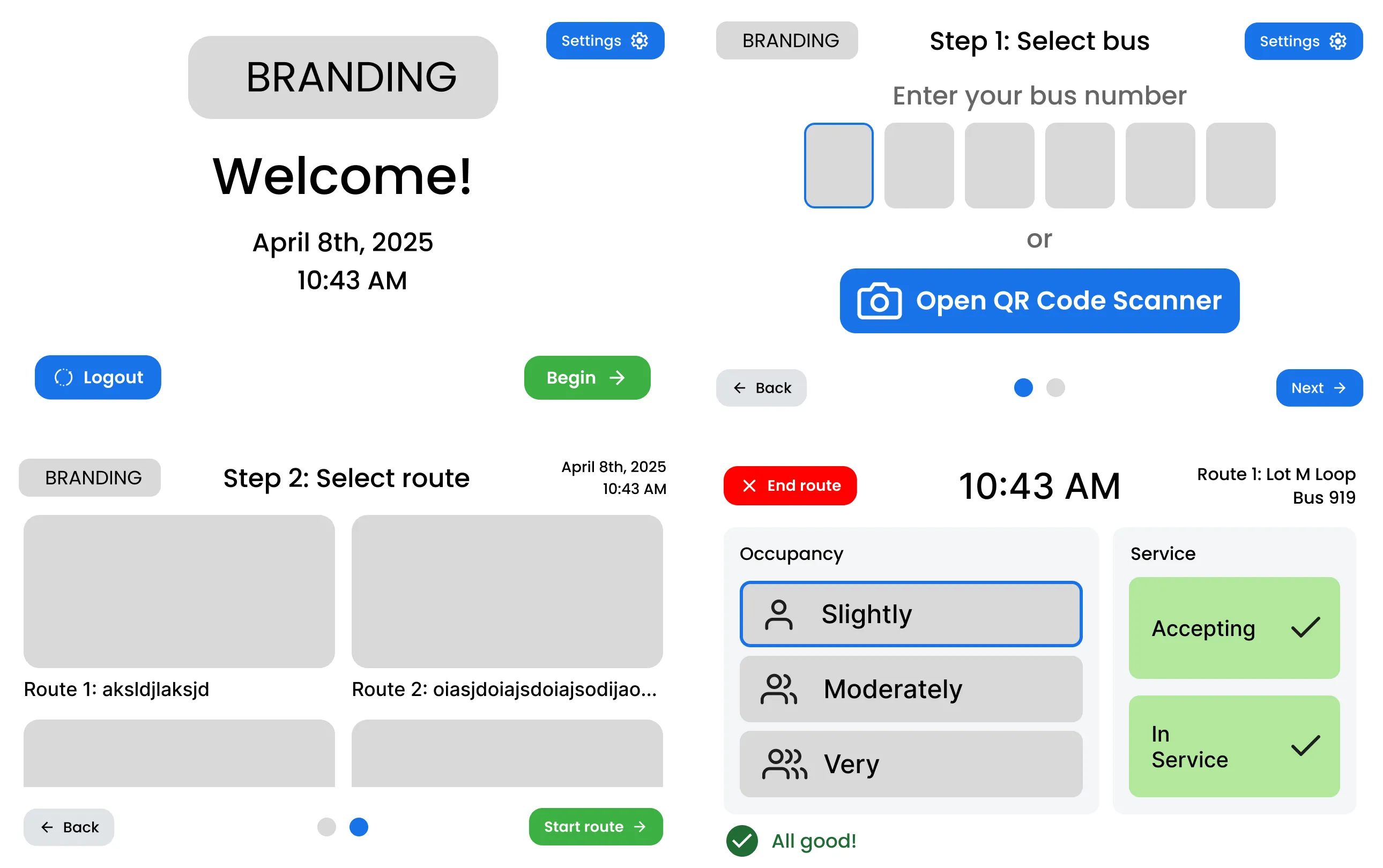An iteration with bus numbers and QR codes